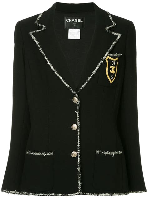 vintage chanel blazer for sale|Chanel jacket pre owned.